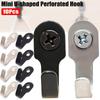10Pcs Stainless Steel Items Key Rack J-shaped Wall Punching Hook New Mini Single Hook