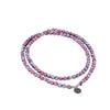 New product jewelry handmade beaded stone necklace European and American purple agate pendant necklace beaded
