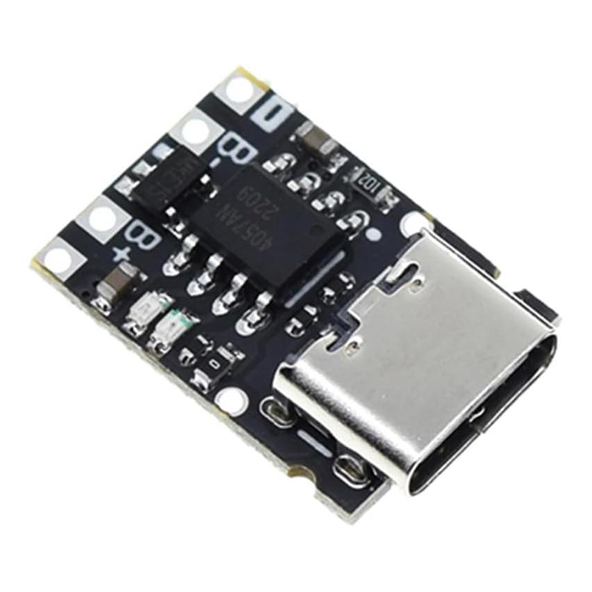 5/10pcs TP4057 1A 3.7V Lithium Battery Charging and Discharging Board with Protection Type-C USB C Li-ion Battery Charging Board