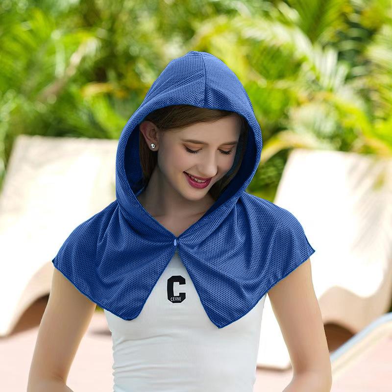 Ultra-Cool Summer Shawl: High-Tech Fiber, UV Protection, Breathable Headscarf