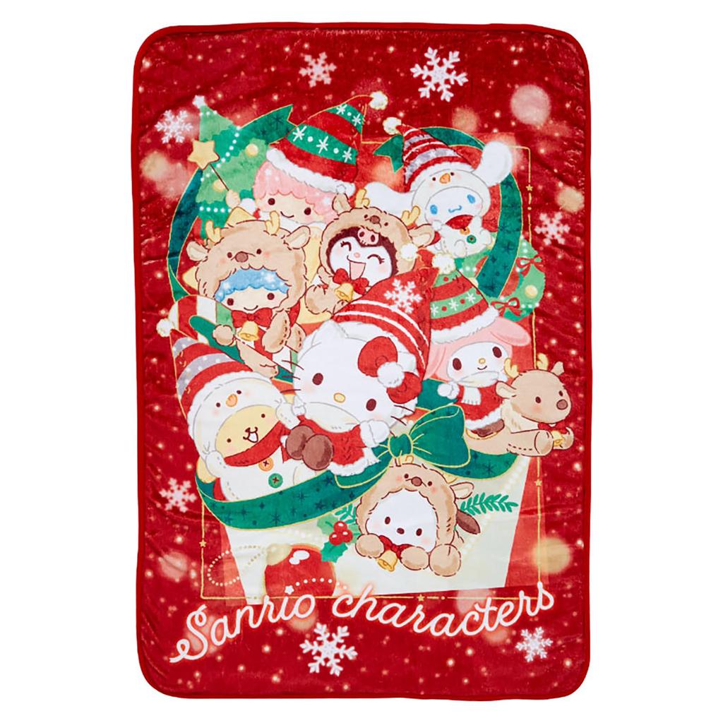 Sanrio Cushion Blanket Sanrio Characters Throw Blanket 113204 (Christmas)