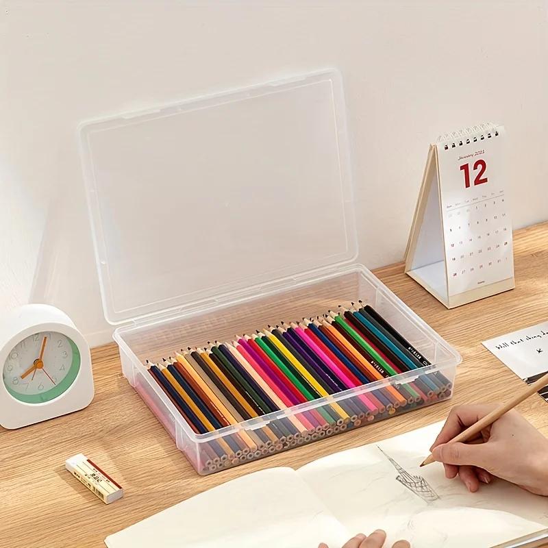 Large Capacity Pencil Case-Storage Box for Stationery Art Suppliesand Colored Pens Ideal for Christmas Gifts School and Home Use