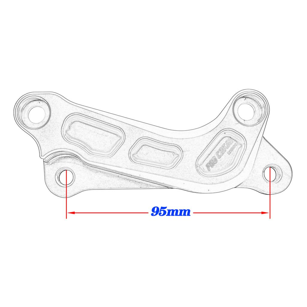 320 мм адаптер тормозного суппорта с ЧПУ, кронштейн для KTM 125 200 250 300 350 450 500 XC XCF XCW SX SXF EXC EXCF TPI Six Days
