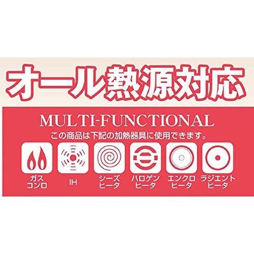 Pearl Metal Frying Pan, Black, 28cm, Induction Compatible, Deep, Mega Marble, HB-4373