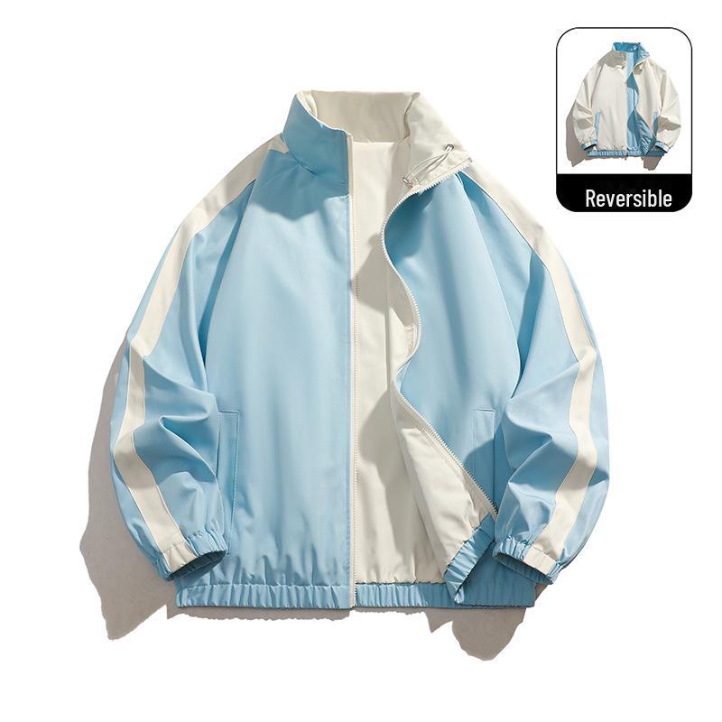 Мужская повседневная куртка с воротником-стойкой, осень 2024 г.