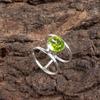 Natural Peridot Gemstone 925Sterling Silver Jewelry Handmade Beautiful Boho Ring RR-13-3