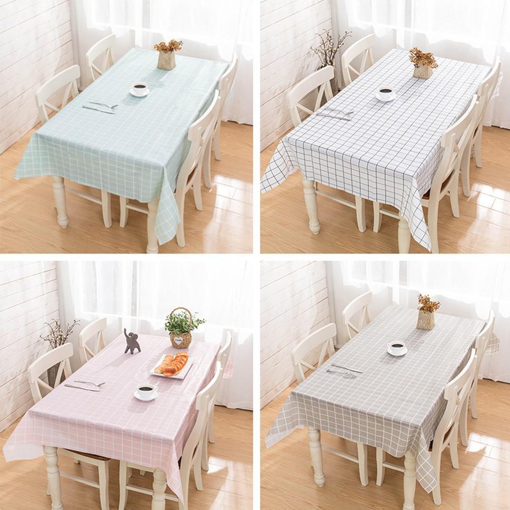 Waterproof PVC Plaid Tablecloth Scaldproof and Disposable High Quality Material