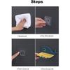 Soap Stand Holder for Bathroom Kitchen Sink Magic Stickers Wall Mounted (Pack of 2 Pcs) Soap Dish Holder, Fish Design Random Color