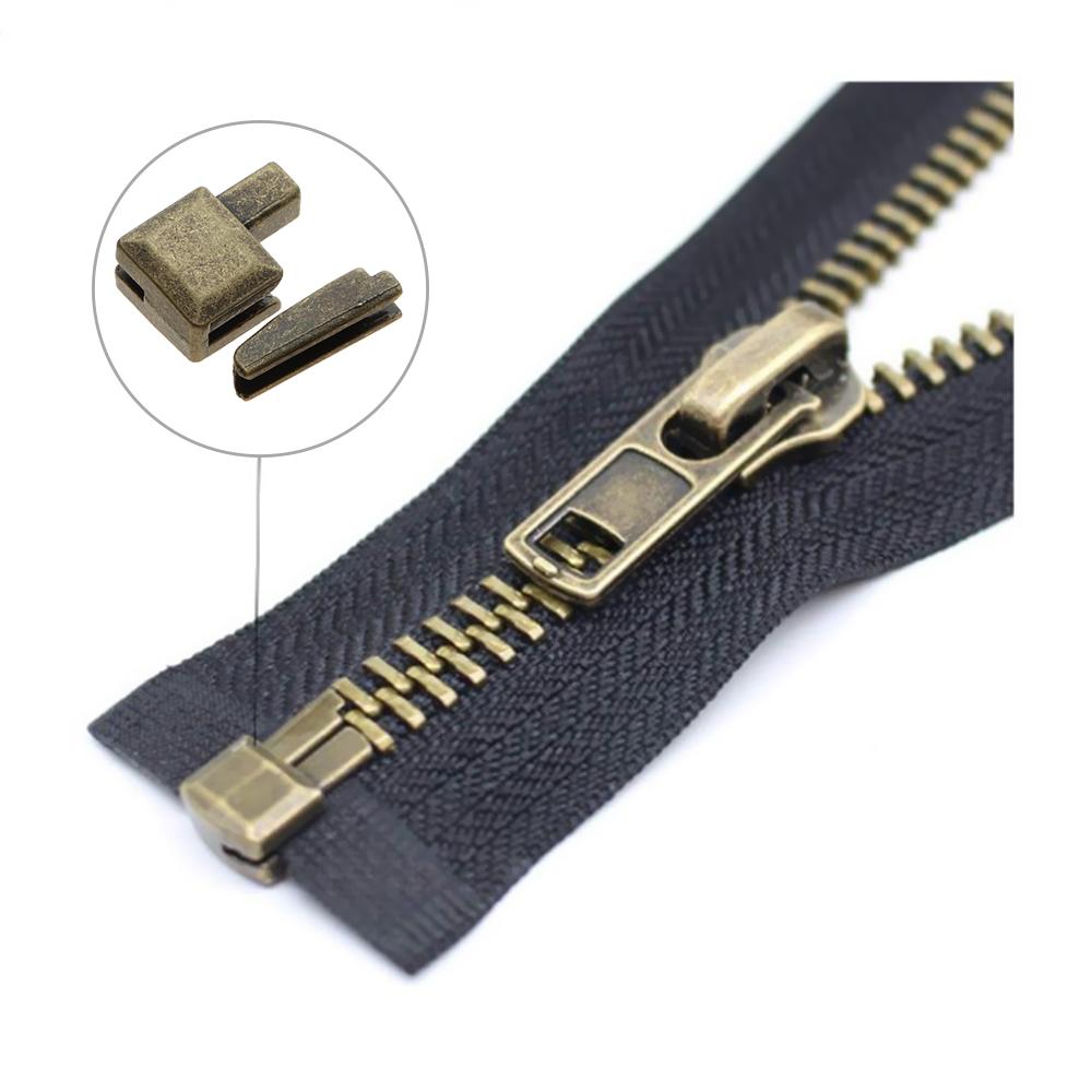 Высококачественные металлические аксессуары для ремонта застежки-молнии с открытым концом для самостоятельного шитья застежек-молний для изготовления одежды