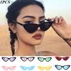 Vintage Cat Eye Sunglasses Women Brand Designer Retro Sunglass Female Non-polarized