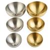 Stainless Steel Fruit Salad Bowls 12/15/20cm Double Walled Bowl For Salade Soup Rice Kitchen Tableware Food Container