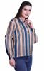 Moomaya Printed Long Sleeve Top For Women Classic CollarA  SummerA  Button Up