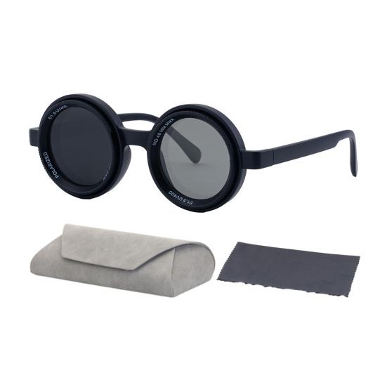 Солнцезащитные очки с регулируемой тонировкой, ретро, круглые, поляризационные, с линзами с ND-фильтром, мужские, женские, для активного отдыха, пляжные, для вождения, рыбалки, гольфа