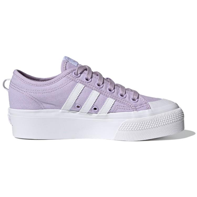 adidas Женские кроссовки на платформе Nizza 'Purple White' FV5455