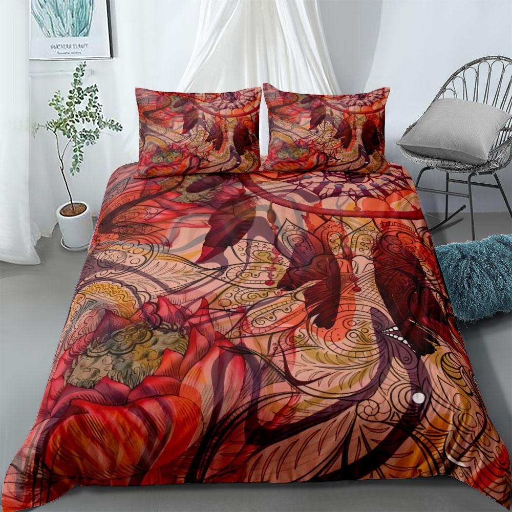 Dreamcatcher Ethnic Bedding Set Single Twin Double Queen King Cal King Size Bed Linen Set