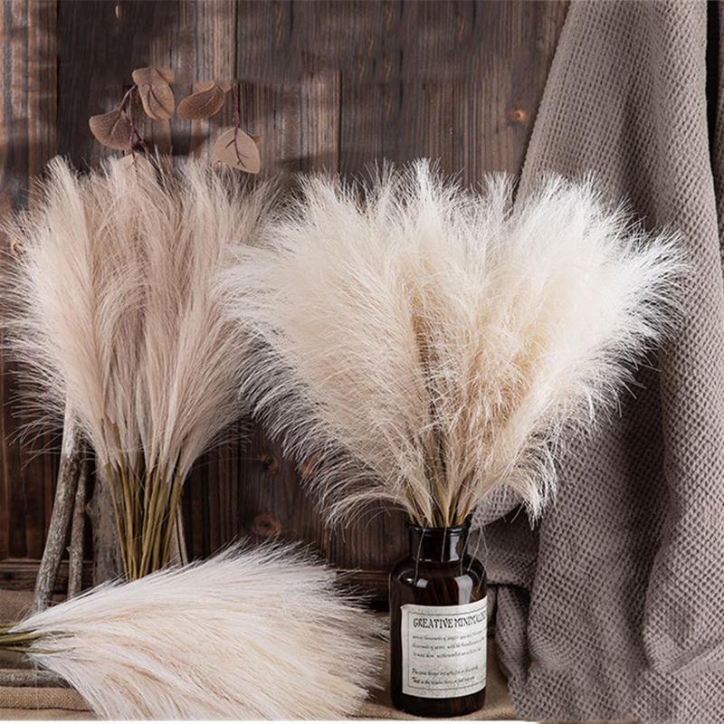 1/5 шт. INS Style Reed Pampas Grass Искусственные цветы Высококачественный букет Искусственные растения Бохо Домашний декор Спальня Сад Балкон