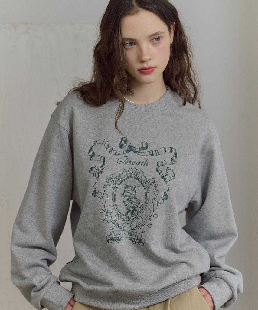 CPGN STUDIO Fox Bloom Sweatshirt Gray