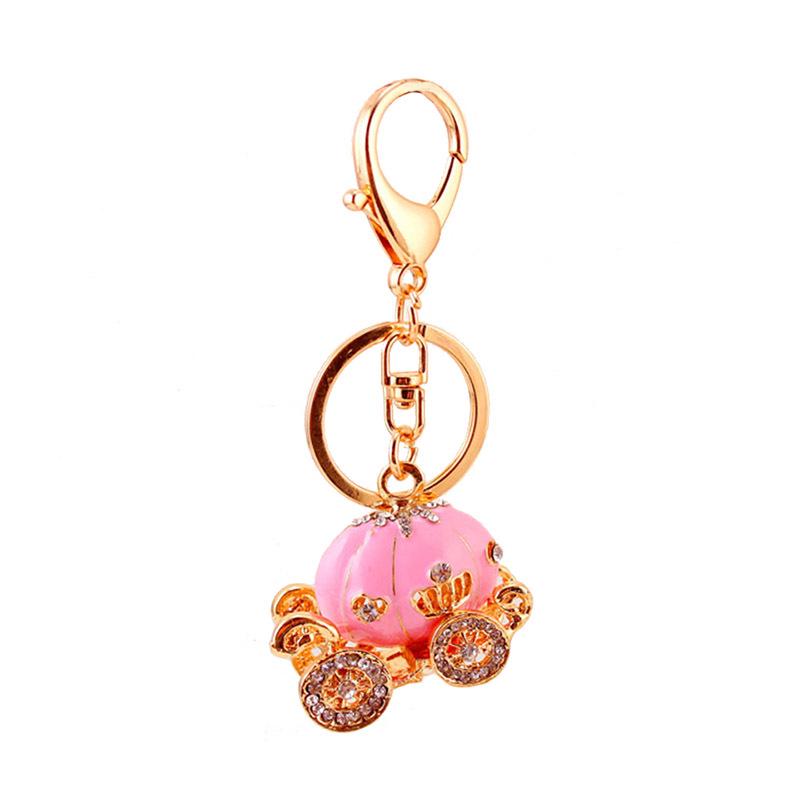 Креативный брелок для ключей в виде тыквы с бриллиантами - милый подарок и аксессуар для сумки для женщин