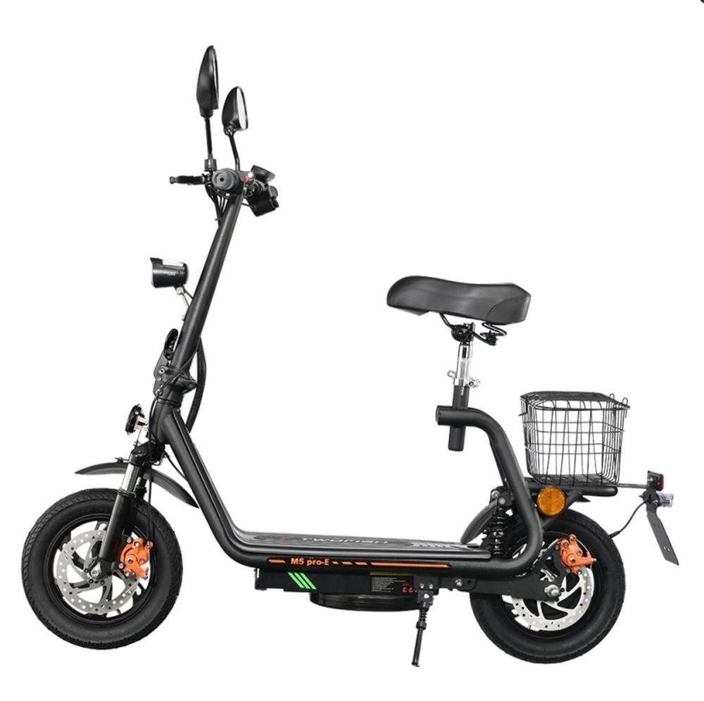 Electric Scooter Twofish M5 Pro 500W Motor Dual Disc Brakes 12" Tire With EEC Certification E-Scooter 48V 13Ah Max Range 30Km