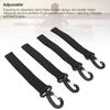 4PCS Kayak Paddle Straps Universal ?Fabric Fastener Tape? Boat Paddle Keepers with Buckles for Hard Inflatable Boat Paddle