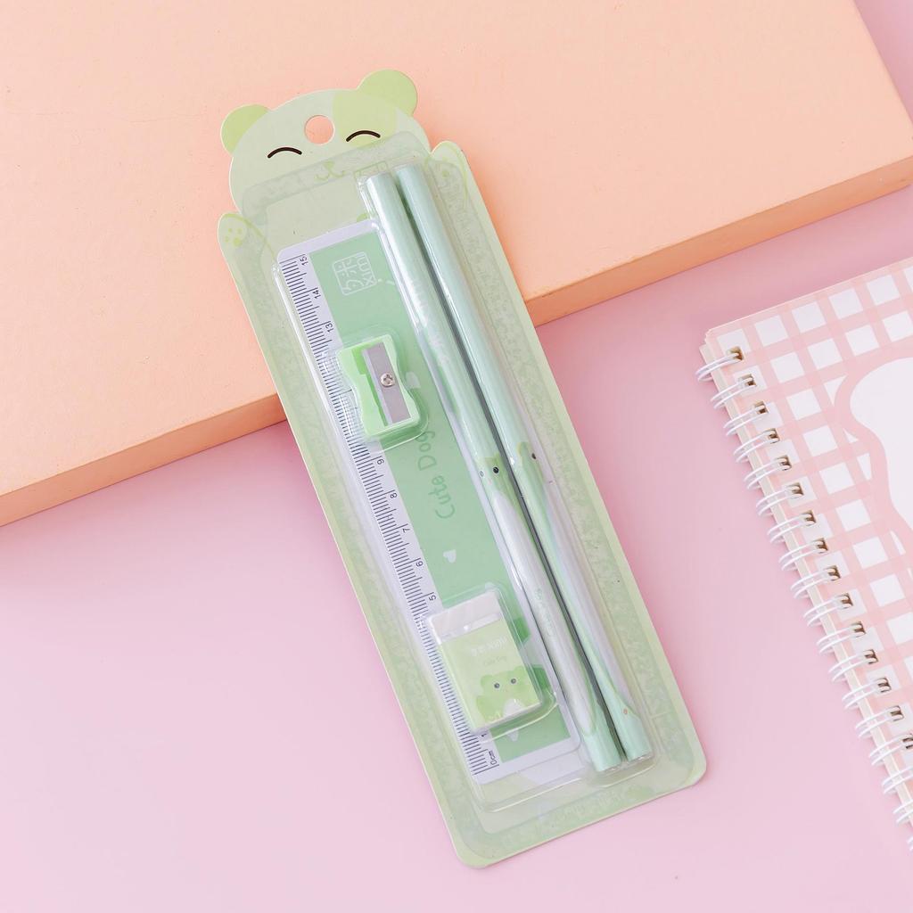 5-Piece Cartoon Stationery Set for Kids: Cute Pencil Set, Perfect for Kindergarten Prizes and June 1st Festival Gifts