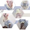 Breathable Striped Hairless Cat Sweater Hoodie for Spring, Autumn, and Winter