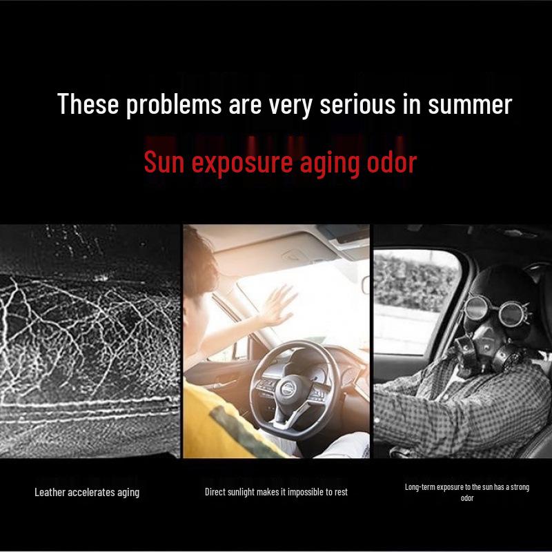 Car Front Windshield Folding Sunshade: Heat Insulation Curtain