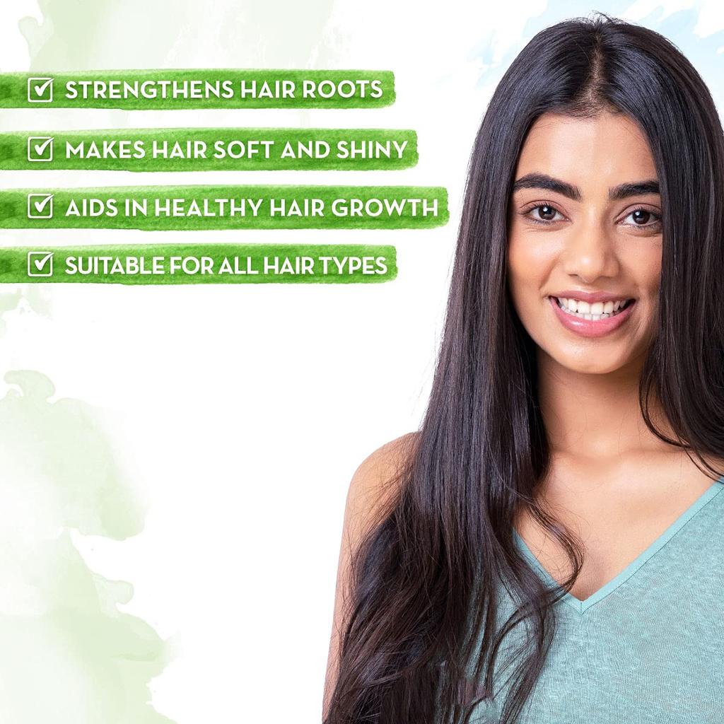 Mamaearth Шампунь с яблочным уксусом и биотином для длинных и блестящих волос – 250 мл