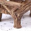 Garden Resin DIY Craft Furniture Figurines Bench Miniature Park Seat Ornaments Lawn Chairs Set