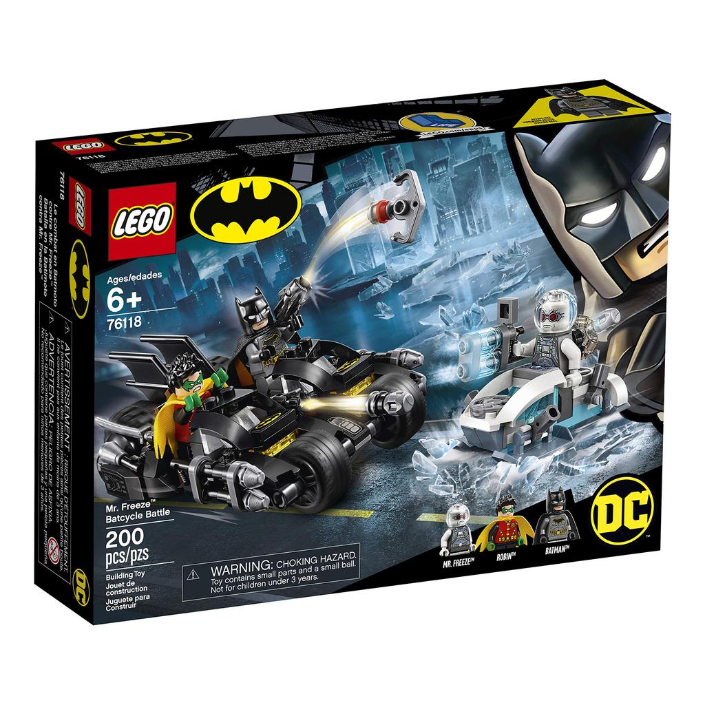 LEGO Super Heroes Freeze и Batcycle Battle 76118 Block Toy Boys Mr. (TM)