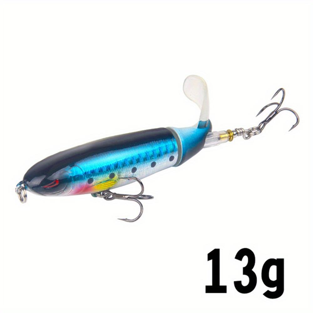 Topwater Fishing Lure Whopper Popper Artificial Bait Hard Plopper Soft Rotating Tail Fishing Tackle Fishing Bait