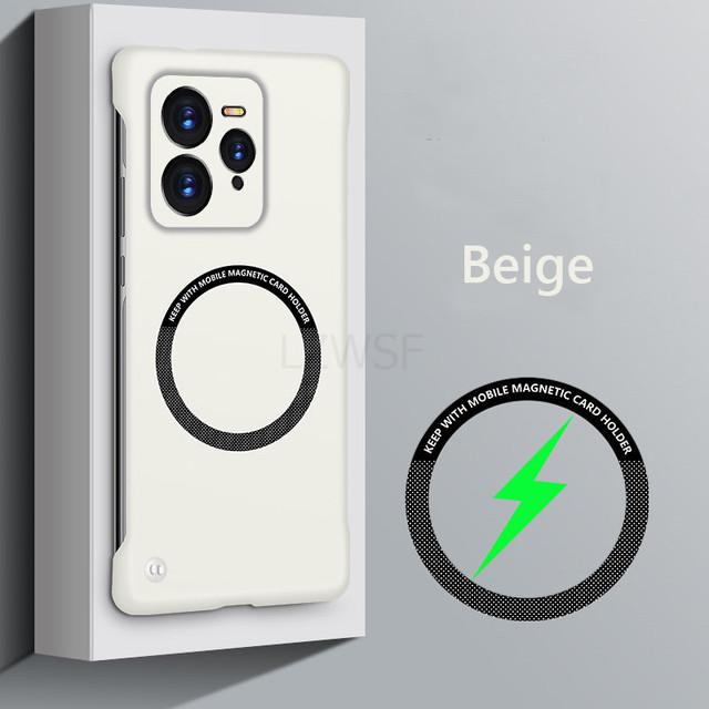 Безрамный магнитный чехол Magsafe Slim для Realme GT7 Pro GT7Pro 5G Wireless Charging Hard Back Cover