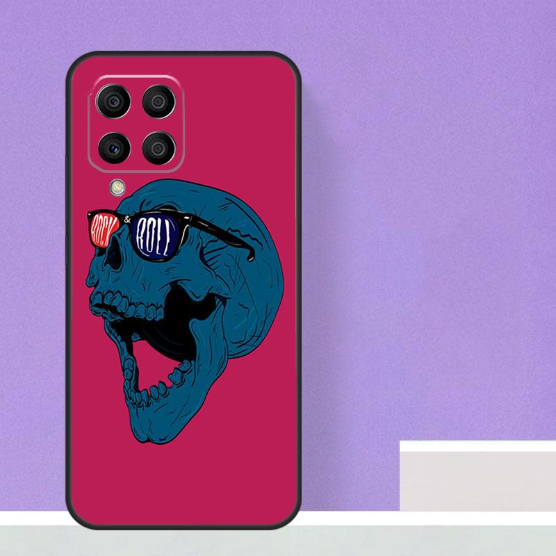 Чехол-череп в стиле Рок-н-ролл для Samsung Galaxy M23 M20 M32 M52 M56 M16 M36 M54 M34 M14 M35 M55 M15 M11 M31 M13 M53