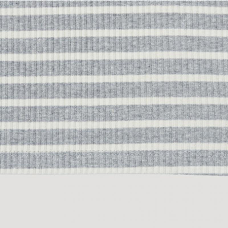 [Она S miSS] Цветная полоска, рубчатый безрукавный топ SajtSp23010 Gr