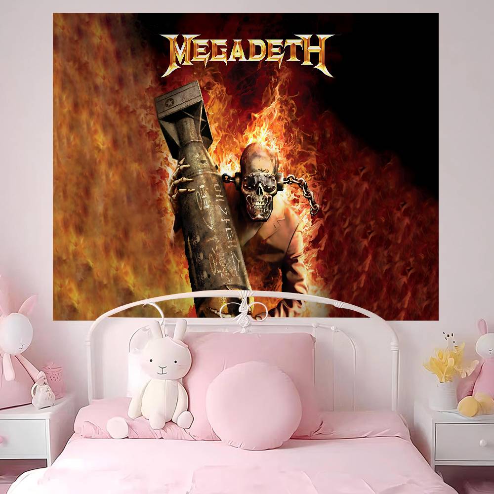 Рок-группа Megadeth Хиппи Настенные Гобелены Бохо Настенные Гобелены Мандала INS Домашний Декор