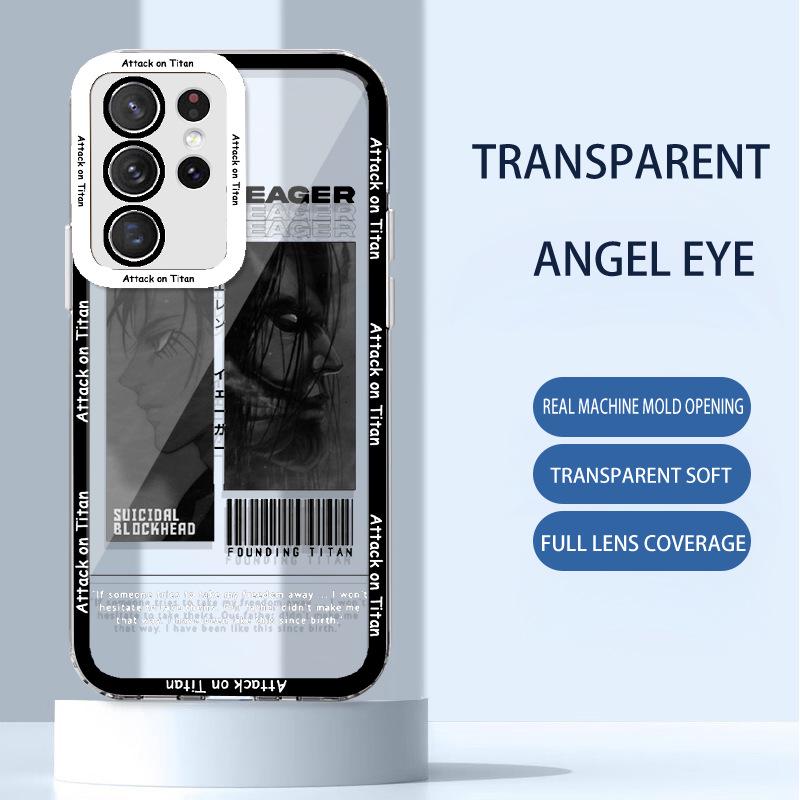 Samsung S24Ultra Attack on Titan Anime M11 Прозрачный A32 All-Inclusive Case