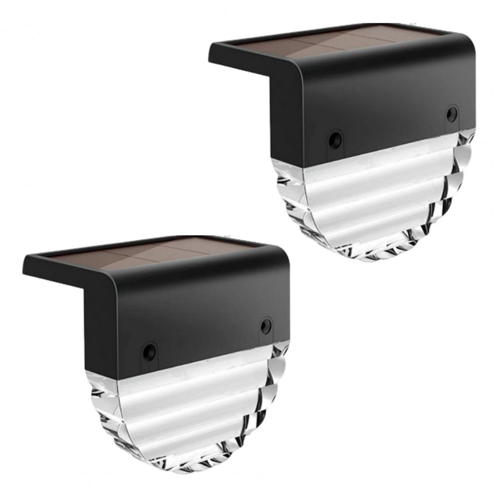 Outdoor Waterproof Solar Stair Lights Solar Step Lights Solar-powered Poolside Step Lamps with Automatic Charging Outdoor