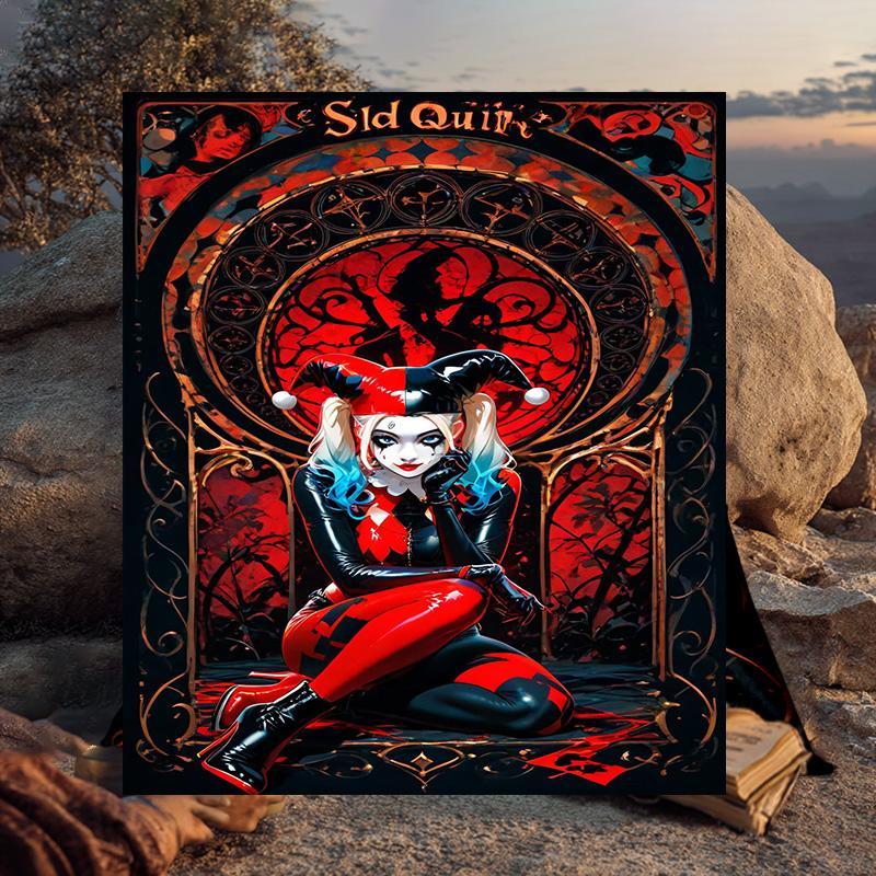 1PC Dark Gothic clown Beauty Flannel Blanket Gift, Suitable for Both Men And Women, Soft Ideal for Beds And Sofa, Birthday Or Christmas Gift
