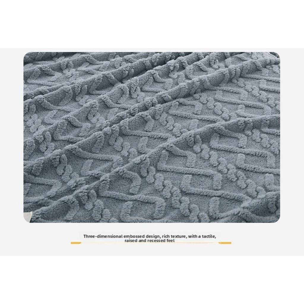 Single Layer Tower Skin Velvet Solid Color Blanket for Home Use, Simple Office Nap Blanket, Air Conditioning Blanket, Cover Blanket, Blanket