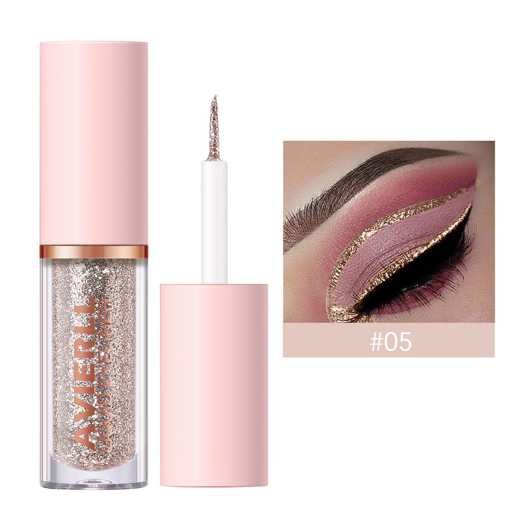 10-цветная сверкающая жидкая подводка для глаз Sparkle Dazzling Eyeshadow Liquid Pearl Brightens Eyeshadow Fine