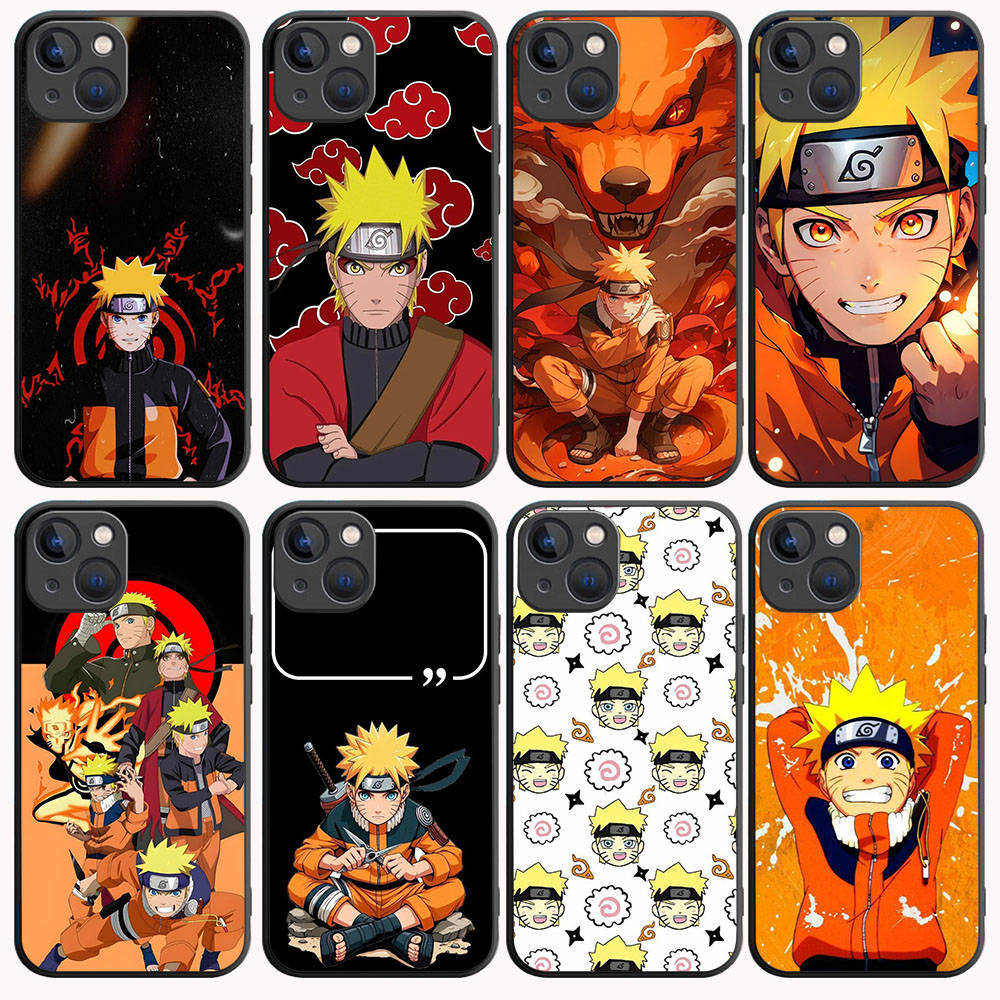 Черный чехол B-34 Naruto для OPPO A5 A9 A15 A16 A55 A94 A95 A96 Reno 6 7 8 10 5G Realme 7I 8I C30 C31 VIVO V23E V25 V27 Pro Y20S Y17S