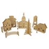 Cardboard Christmas Village To Assemble
