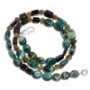 Natural Aventurine Black Onyx Labradorite Gemstone Beads Necklace 17" UB-5040 UB-5040