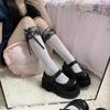 Cute Lolita Socks Girl Solid Color Bow Cute Cosplay High Quality Spring and Autumn Soft Socks