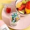 Disposable Plastic Fruit and Dessert Fork Set - Two-Pronged, Small Forks for Pastries, Cake, and More