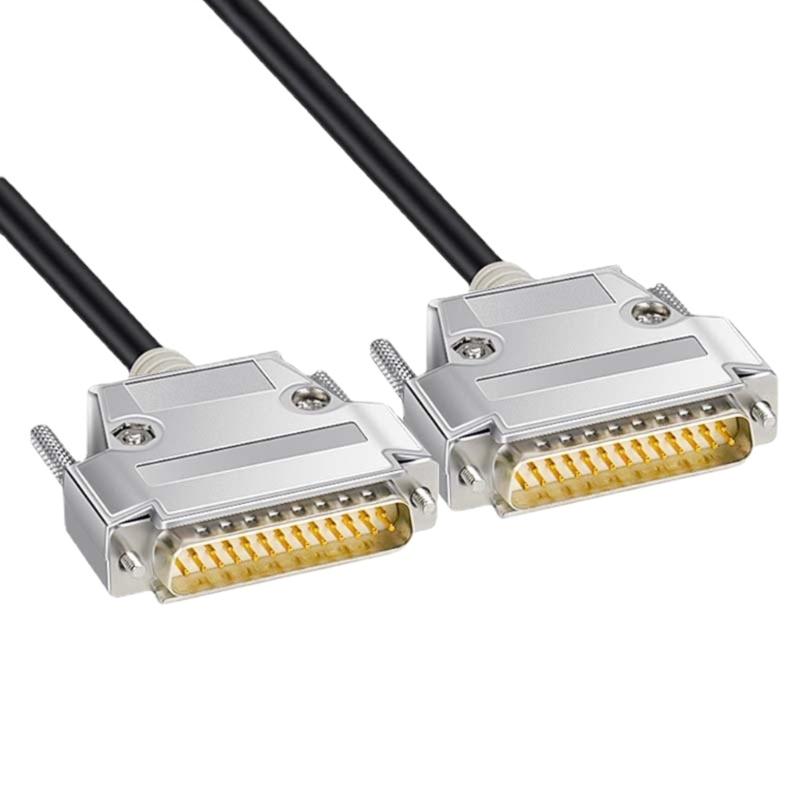 DB25 RS232 Удлинительный кабель Двойное экранирование 26AWG Параллельный порт Последовательный порт Кабель для передачи данных принтера Черный