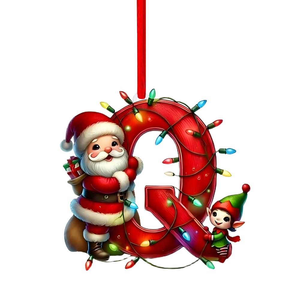 26 Letter,Christmas,Ornaments,Acrylic,1
