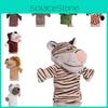 Plush Animal Hand Puppet Toy Cartoon Glove Role Play Interactive Educational Child