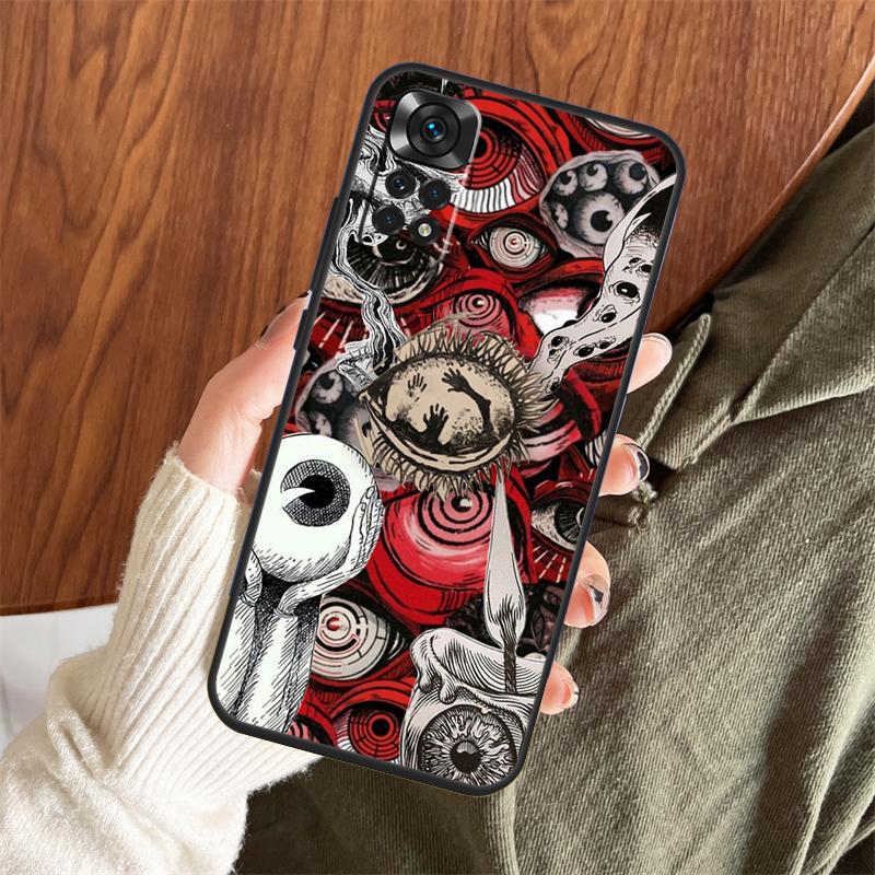 Чехол 'Страшное Лицо Глаза' для Xiaomi Redmi Note 14 Pro 13 12 11 10 15 Pro Plus Redmi 15 C 13 10C 12C 13C 14C