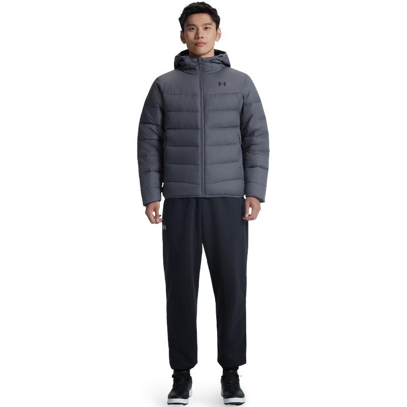 Under Armour Пуховики Мужские Серый С капюшоном Умеренный Другое 6011315-025